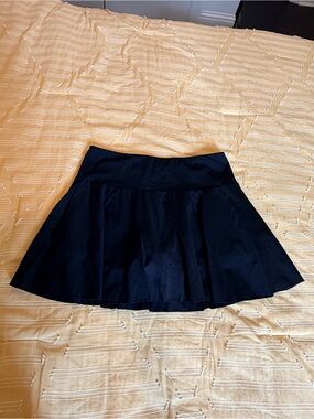 Women’s Black Flared Skort with Wide Waistband